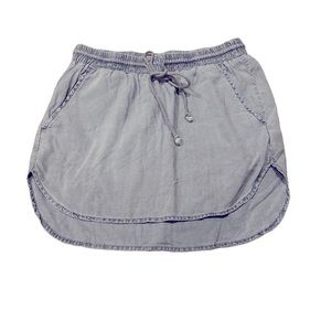 Anthro Cloth & Stone Chambray Skirt